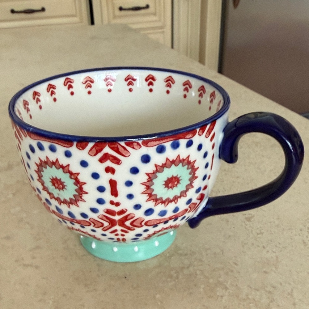 Pier 1 Multicolor Patterned Mug